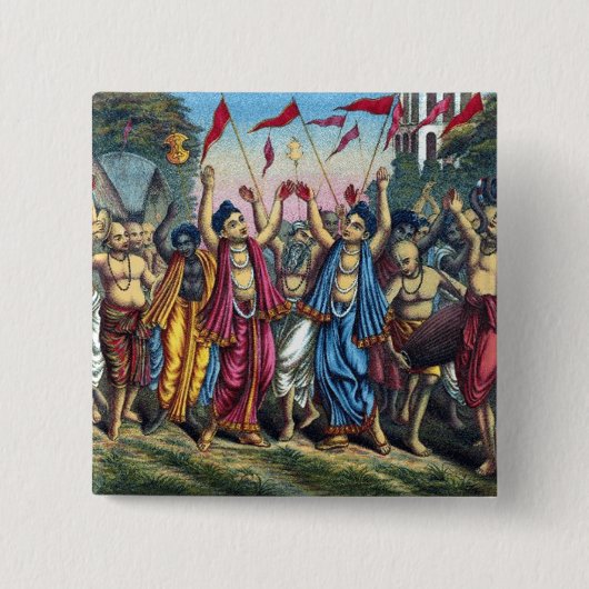 Gaur Nitai Samkirtan Button (Voorkant)