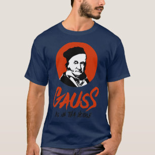 Gauss is in dat huis Gangsta Mathematicus zwart T-shirt