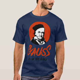 Gauss is in dat huis Gangsta Mathematicus zwart T-shirt