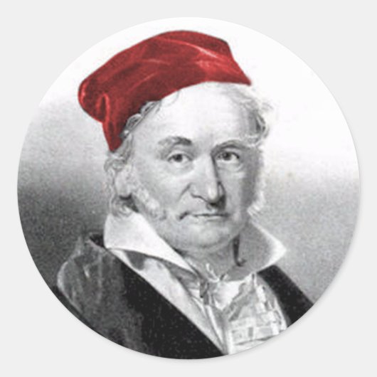 Gauss Ronde Sticker (Voorkant)