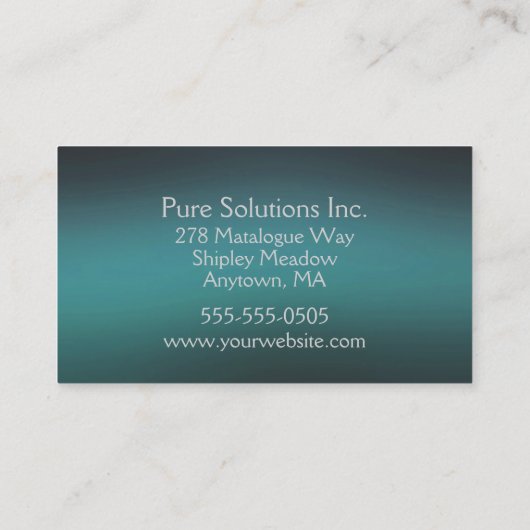 Gauss-turkoois Visitekaartje (Achterkant)