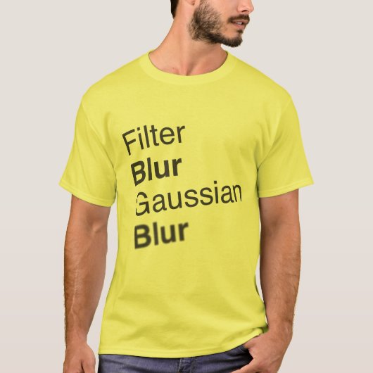 Gaussian Blur T-shirt (Voorkant)