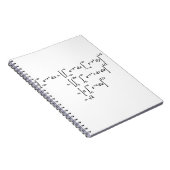 Gaussian integral, math and science notitieboek (Rechterzijde)
