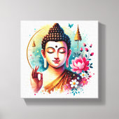 Gautam Boeddha kunstwerk Canvas Afdruk (Voorkant)