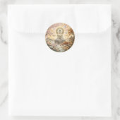 Gautam Buddh Meditatie Kunst Sticker - Vreedzaam D (Tas)