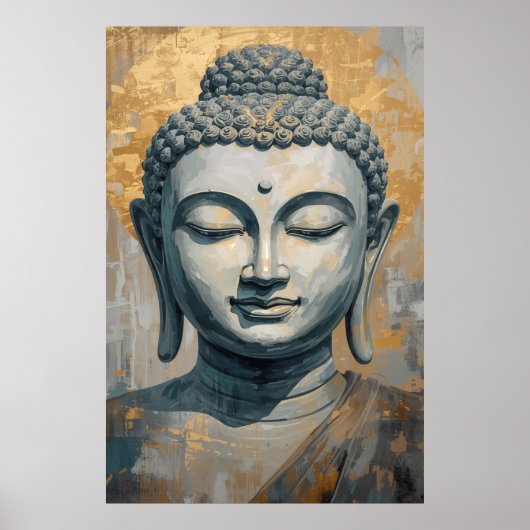  Gautam Buddha Spiritual Wall Art Poster (Voorkant)