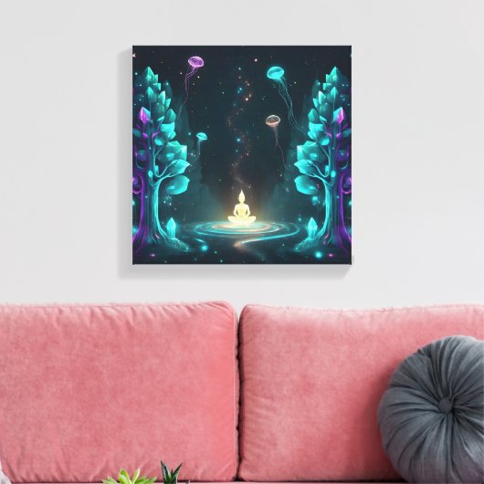 Gautam Budh Canvas Afdruk (Insitu (Woonkamer))