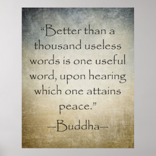 Gautama Boeddha's Inspirerend Quote Poster