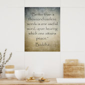 Gautama Boeddha's Inspirerend Quote Poster (Keuken)