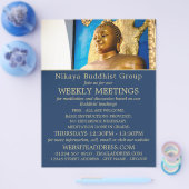Gautama Buddha, Boeddhistische Groep Adverteren Flyer (Enkel)