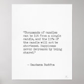 Gautama Buddha citaat Poster (Voorkant)