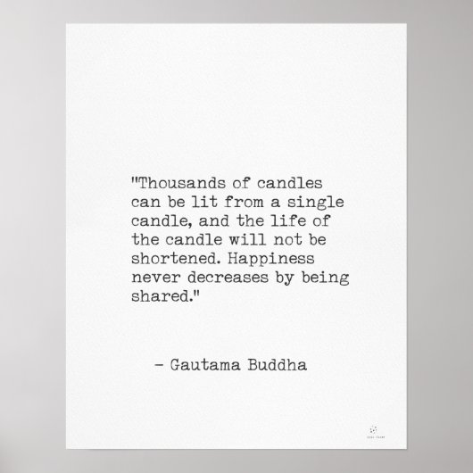 Gautama Buddha citaat Poster (Voorkant)
