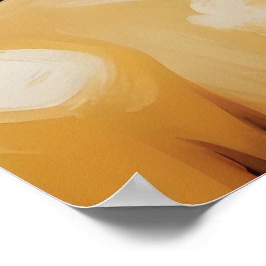 Gautama Buddha Folk Art Fusion Poster (Hoek)