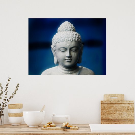 Gautama Buddha lichtte er een toe Poster (Keuken)