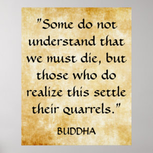 Gautama Buddha's Inspirerend prijsopgave Poster