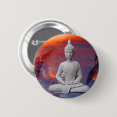 Gautama Siddhartha Buddha Ronde Button 5,7 Cm (Voorkant /achterkant)