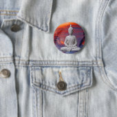 Gautama Siddhartha Buddha Ronde Button 5,7 Cm (In situ)
