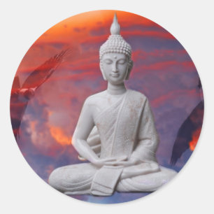Gautama Siddhartha Buddha Ronde Sticker