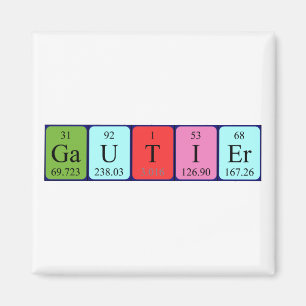 Gautier periodieke lijstnaam magnet