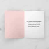 Gauw Beter Traurige Roze Margriet Kaart (Binnen)