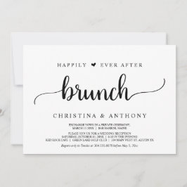 Gauw getrouwd, Happily Ever After Brunch, Rustic Kaart