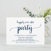 Gauw getrouwd, Happily Ever After-feest, marinebla Kaart (Staand voorkant)