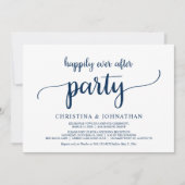 Gauw getrouwd, Happily Ever After-feest, Navyblauw Kaart (Voorkant)