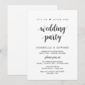 Gauw getrouwd, het is een feest na de bruiloft kaart (Voorkant / Achterkant)