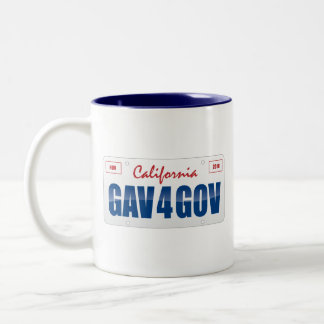 Gav 4 Gov License Bord Tweekleurige Koffiemok