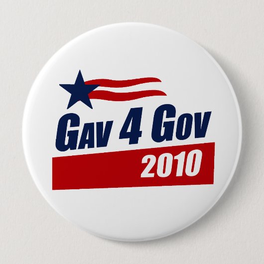 Gav voor Gov 2010 Ronde Button 4,0 Cm (Voorkant)
