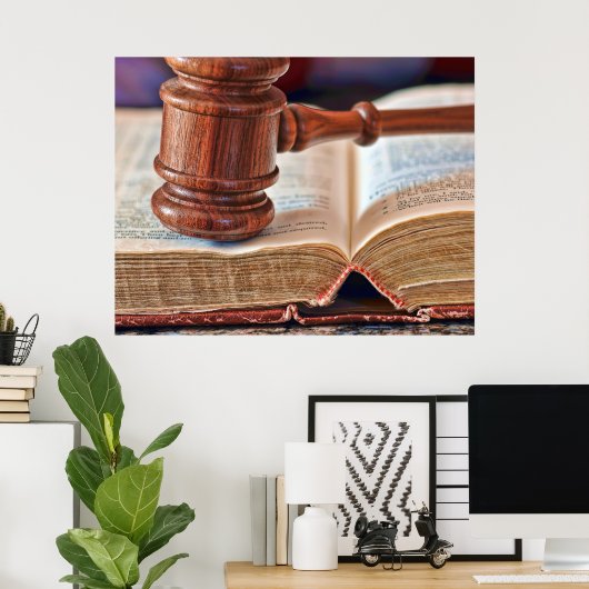 Gavel Bible Poster (Thuiskantoor)