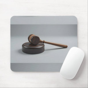 Gavel en blok muismat
