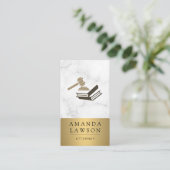 Gavel en Boeken Afsprakenkaartje (Staand voorkant)