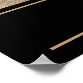 Gavel en messing van de rechter van Wooden met exe Poster (Hoek)