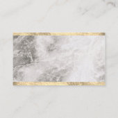 Gavel Juridisch Adviseur / Marble Gold Trim Visitekaartje (Achterkant)
