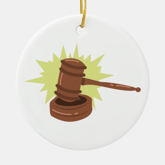 Gavel Keramisch Ornament (Voorkant)