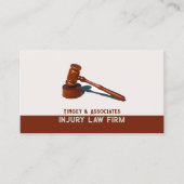 Gavel Law Firm Zwart en Bruin Visitekaartje (Voorkant)