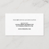 Gavel Logo | Procureur | Wet Visitekaartje (Achterkant)