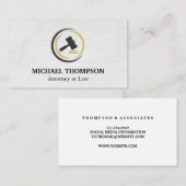 Gavel Logo | Procureur | Wet Visitekaartje (Voorkant / Achterkant)