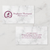 Gavel Logo | Recht en orde Afsprakenkaartje (Voorkant / Achterkant)