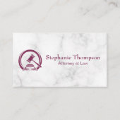 Gavel Logo | Wet en Orde Afsprakenkaartje (Voorkant)