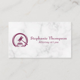 Gavel Logo | Wet en Orde Afsprakenkaartje