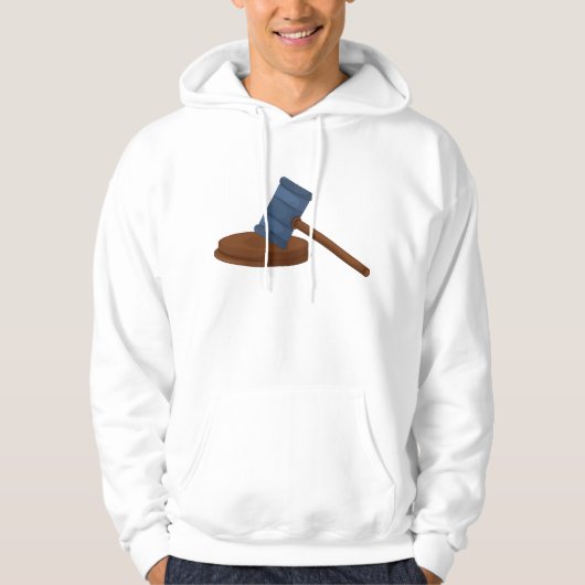 Gavel Mannen Hoodie (Voorkant)
