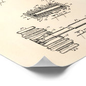 Gavel of Justice 1956 Patent Art - Old Peper Poster (Hoek)
