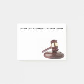 Gavel Post-It Notes van rechter (Voorkant)