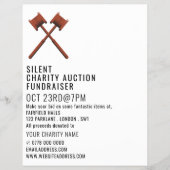 Gavels Logo, Silent Charity Veiling Evenement Flyer (Voorkant)