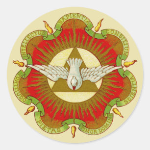 Gaven van de Heilige Geest (BK 026) (Stijl 2b) Ronde Sticker