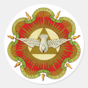 Gaven van de Heilige Geest (BK 026) (Stijl 2c) Ronde Sticker