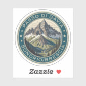 gavia Pass bergpas brescia Italiaanse alpen Sticker (Vel)
