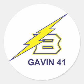 GAVIN 41 RONDE STICKER